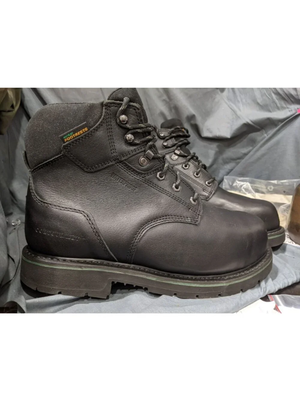 HYTEST Black Steel Toe, Size 11 Waterproof Unisex 6 Inch Boot NEW WITH BOX!